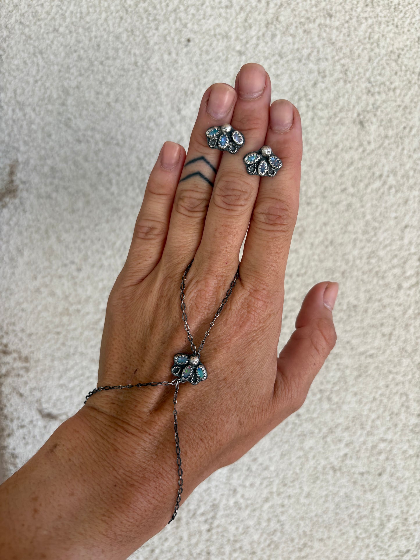 The “Opal Flower” Hand Chain