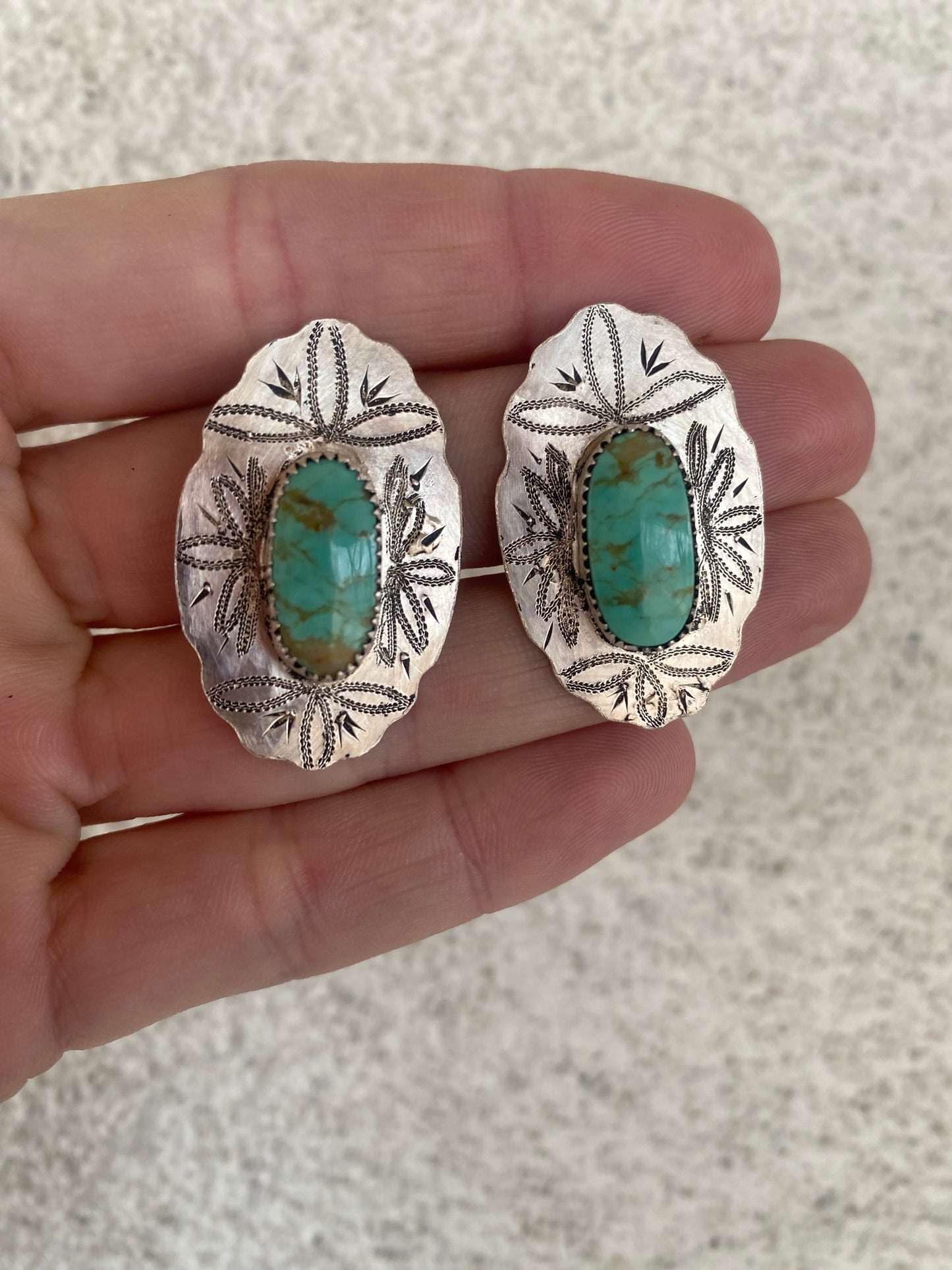 The “Taylor” Kingman Turquoise Stud