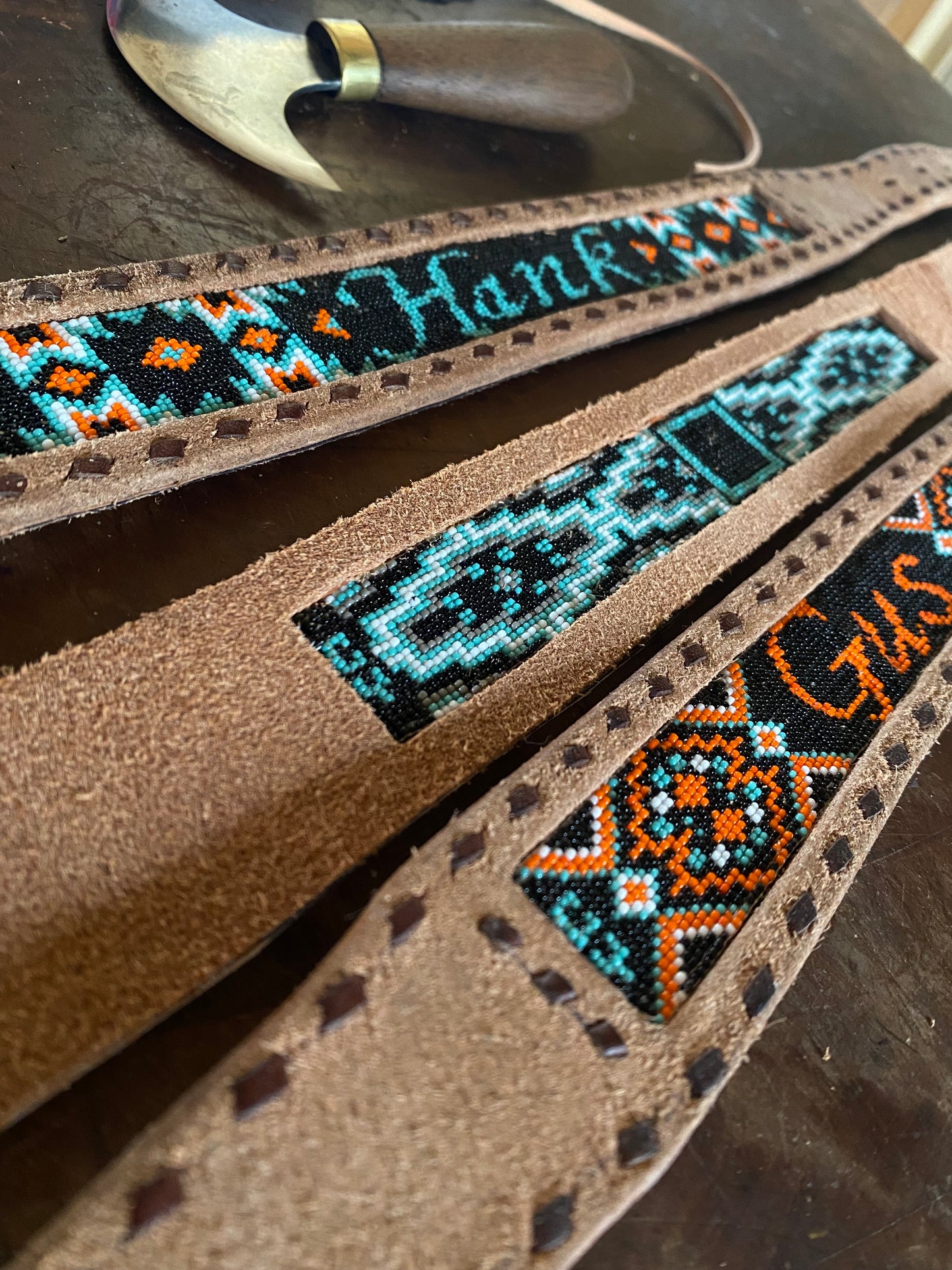 Custom Beaded Dog Collars