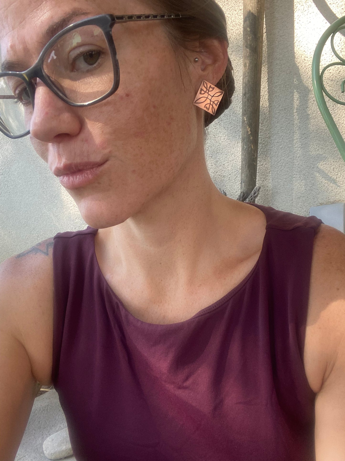 Copper Boot Stitch Studs