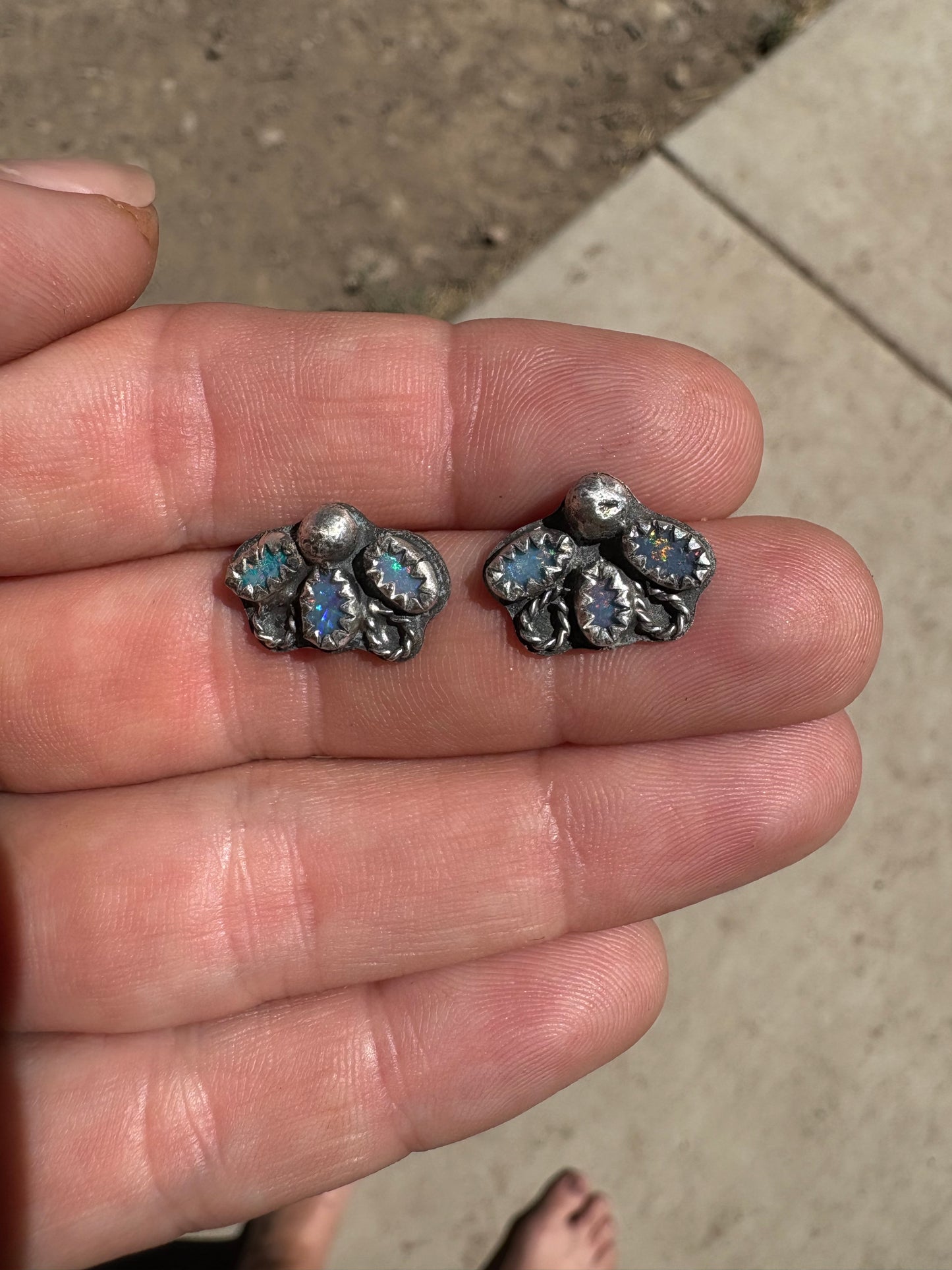 The “Opal Flower” Studs