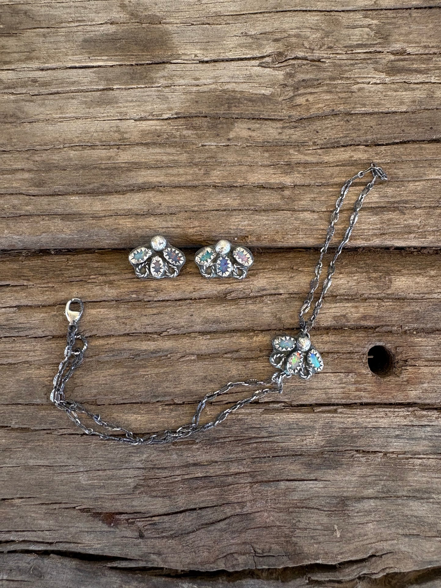 The “Opal Flower” Studs