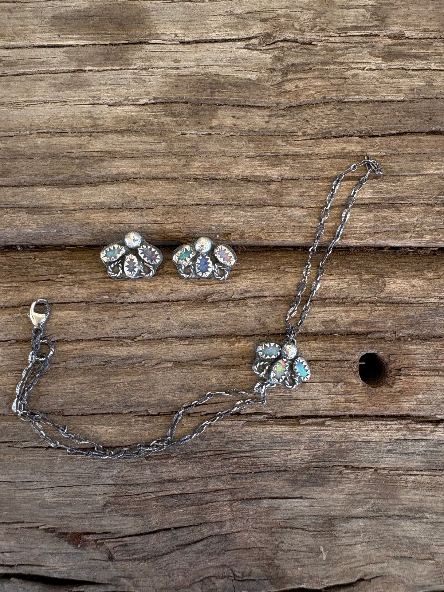 The “Opal Flower” Studs