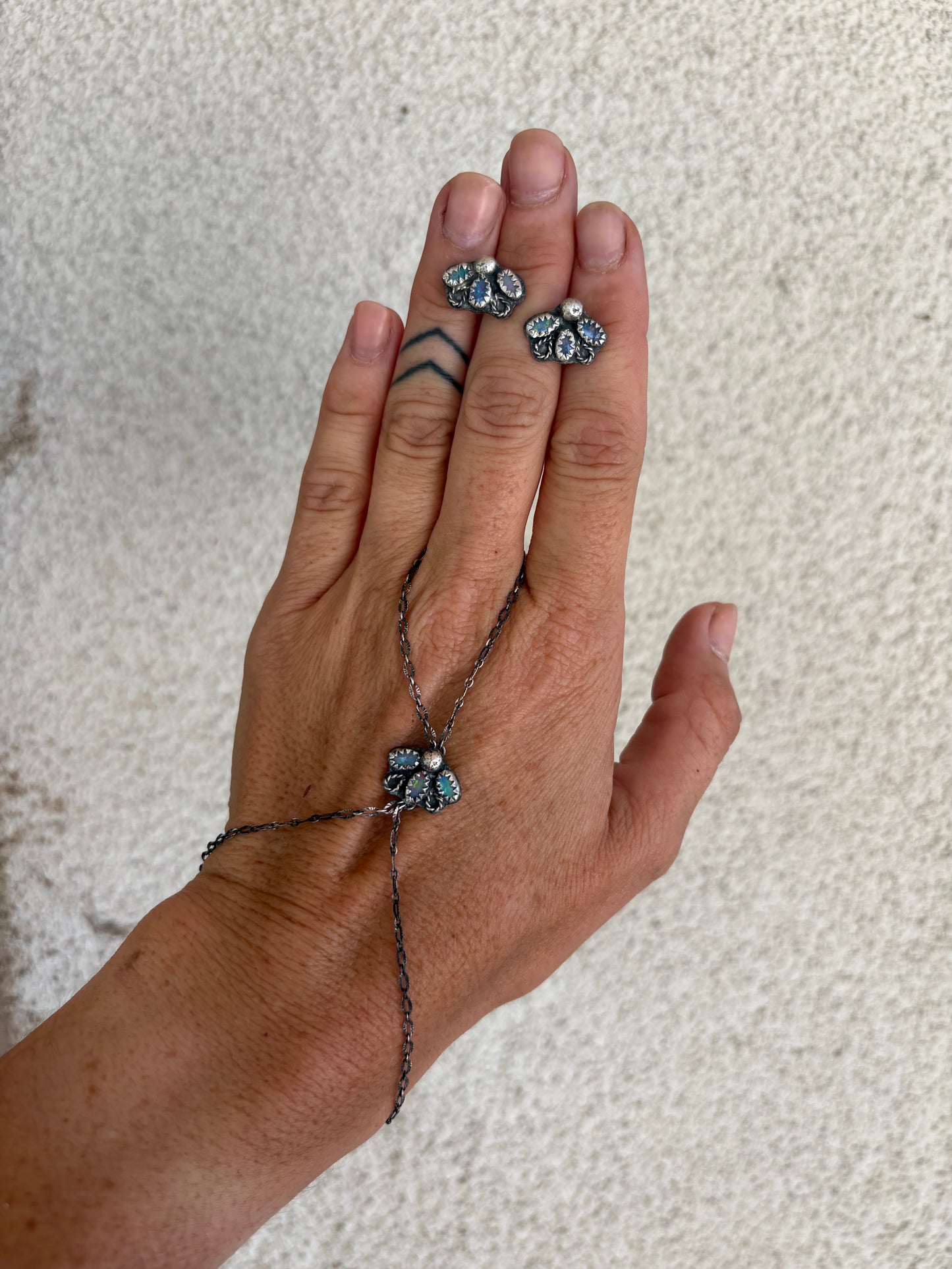 The “Opal Flower” Hand Chain
