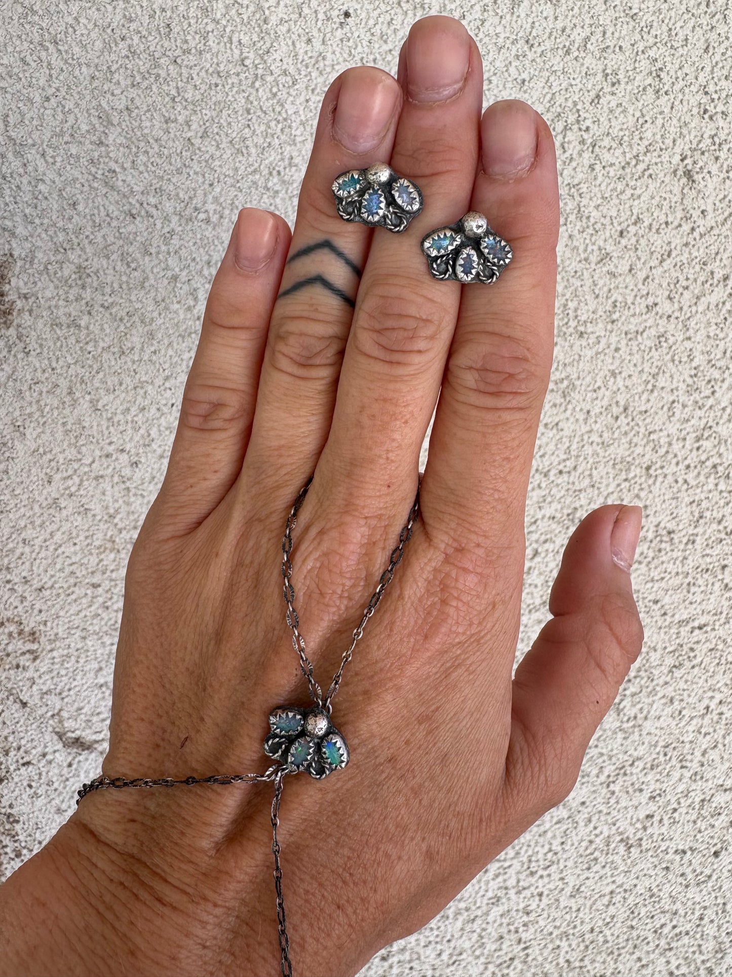 The “Opal Flower” Hand Chain