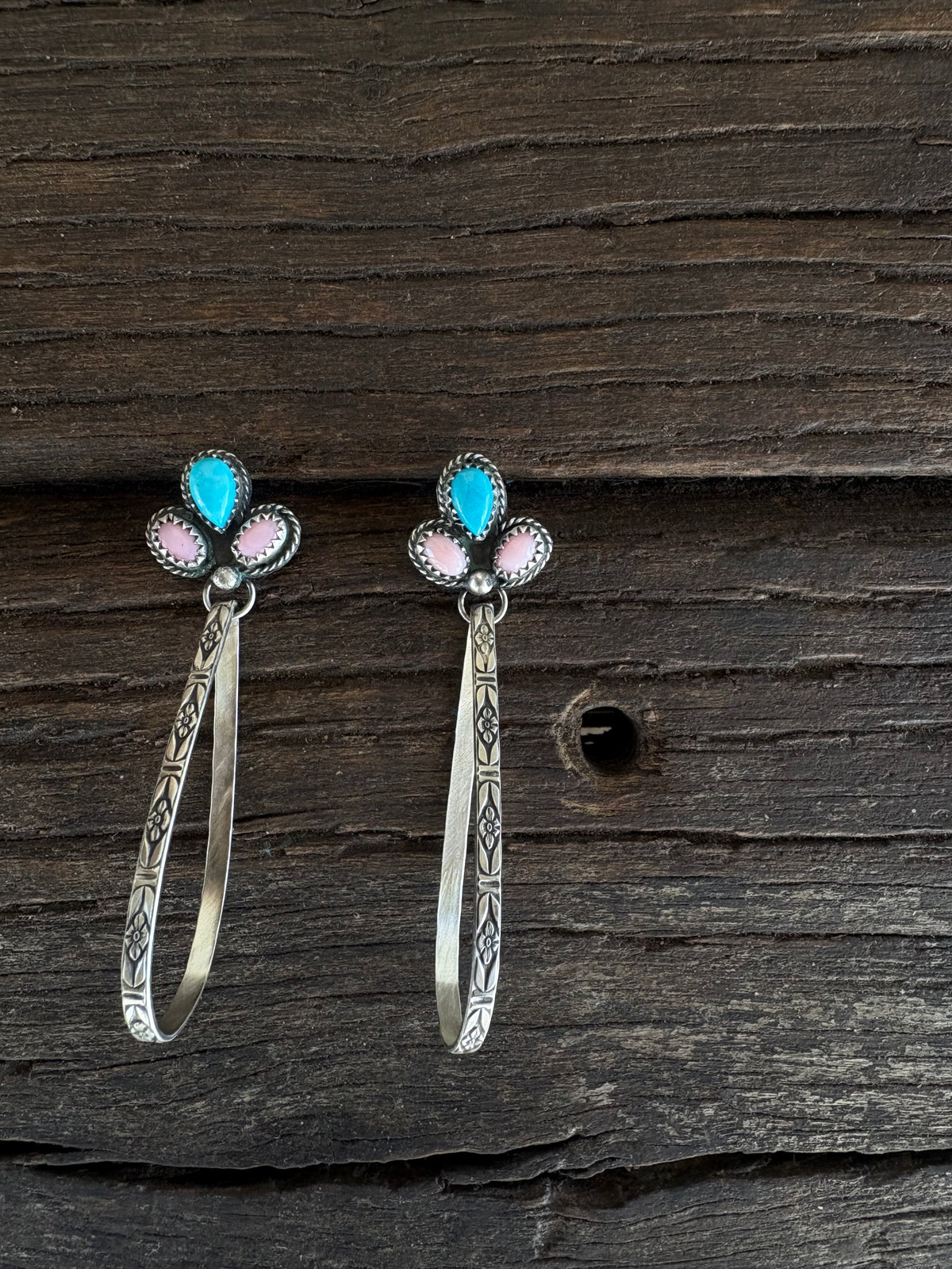 “Miss Cotton Candy” Tear Drop Earrings