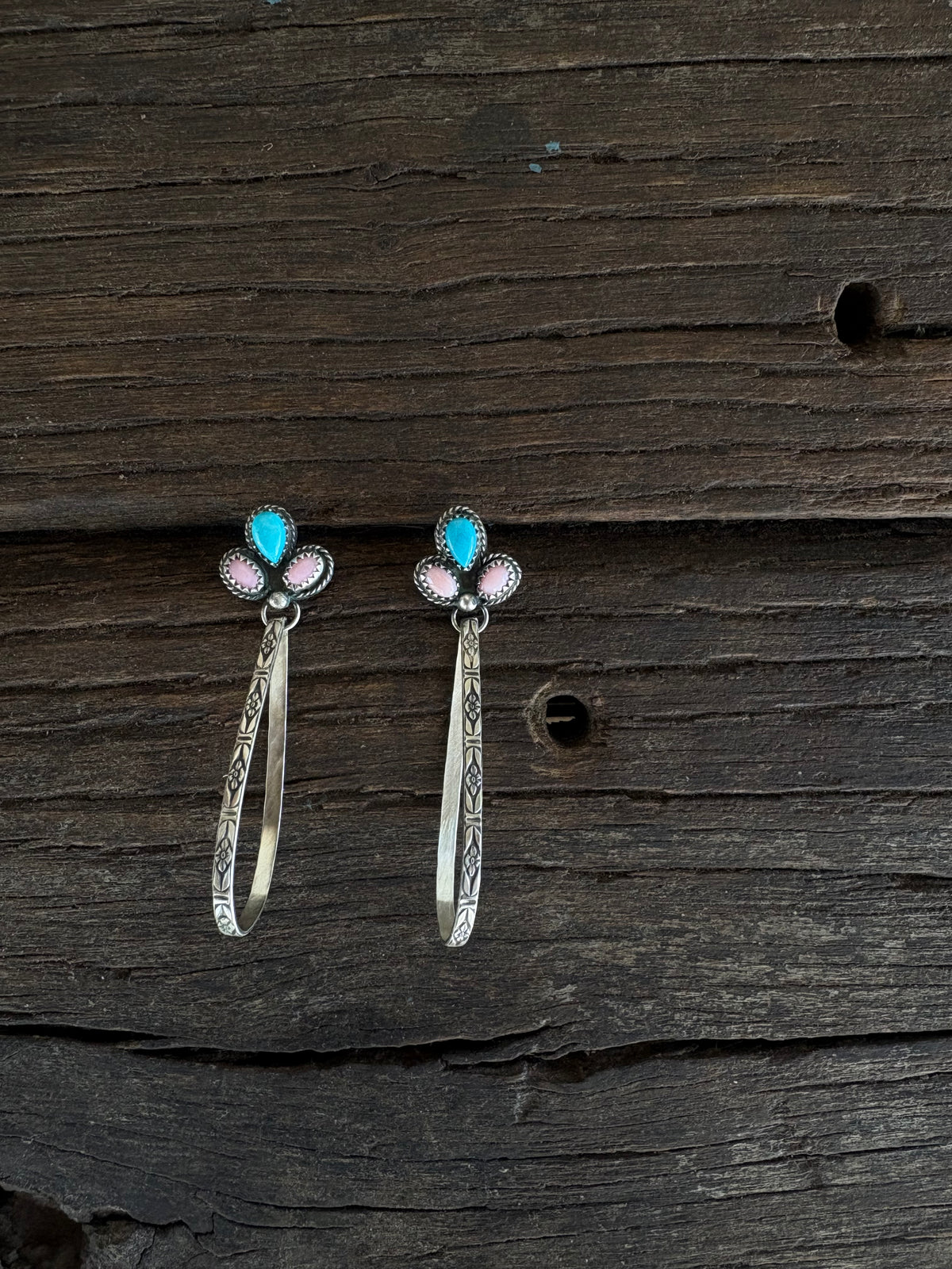 “Miss Cotton Candy” Tear Drop Earrings